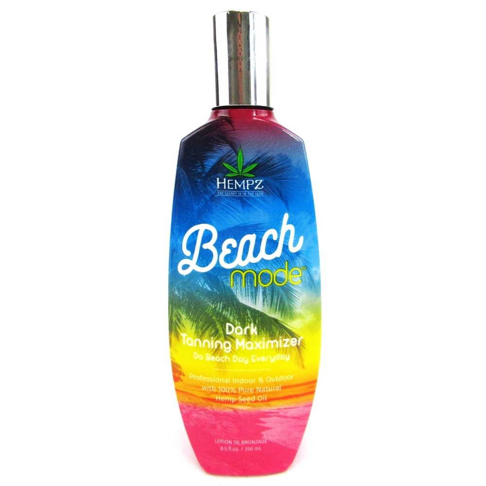 Hempz Beach Mode Dark Tanning Maximizer Lotion 8.5oz Indoor Outdoor Hemp Oil